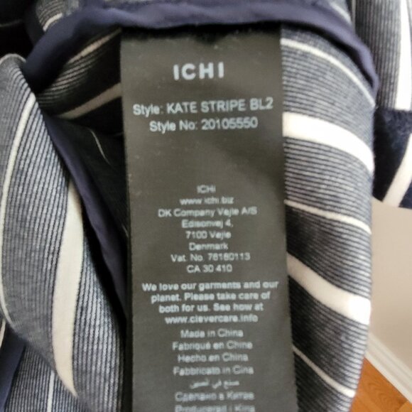 ICHI Striped One-Button Blazer US M - Picture 6 of 7